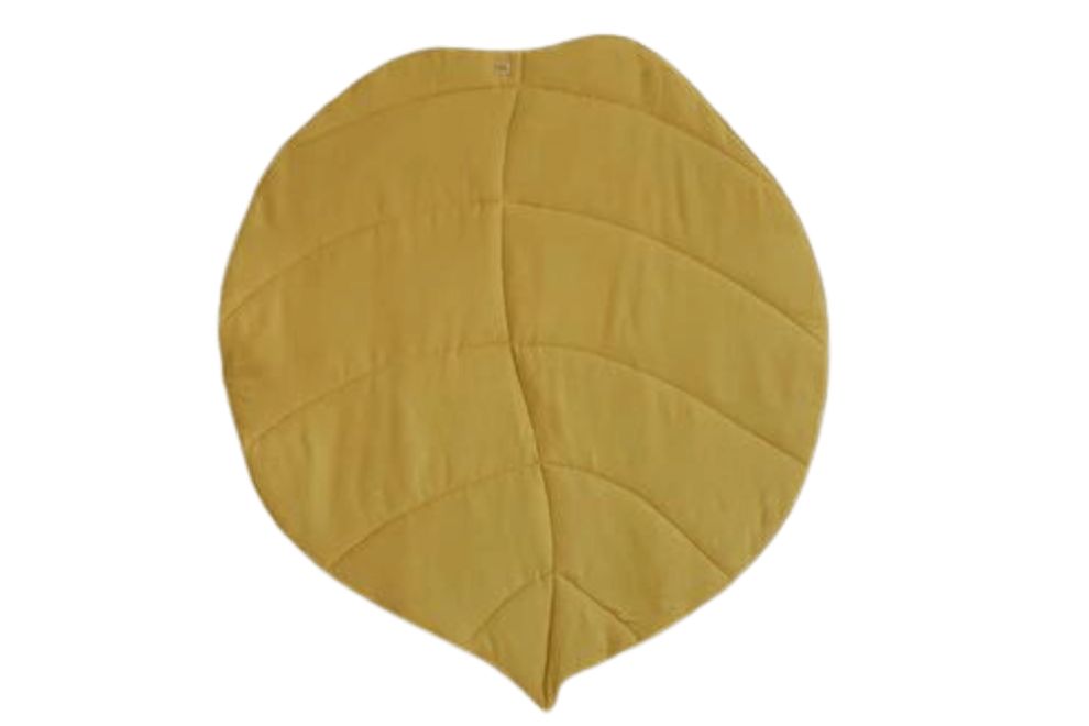 Linen Mat Yellow Leaf