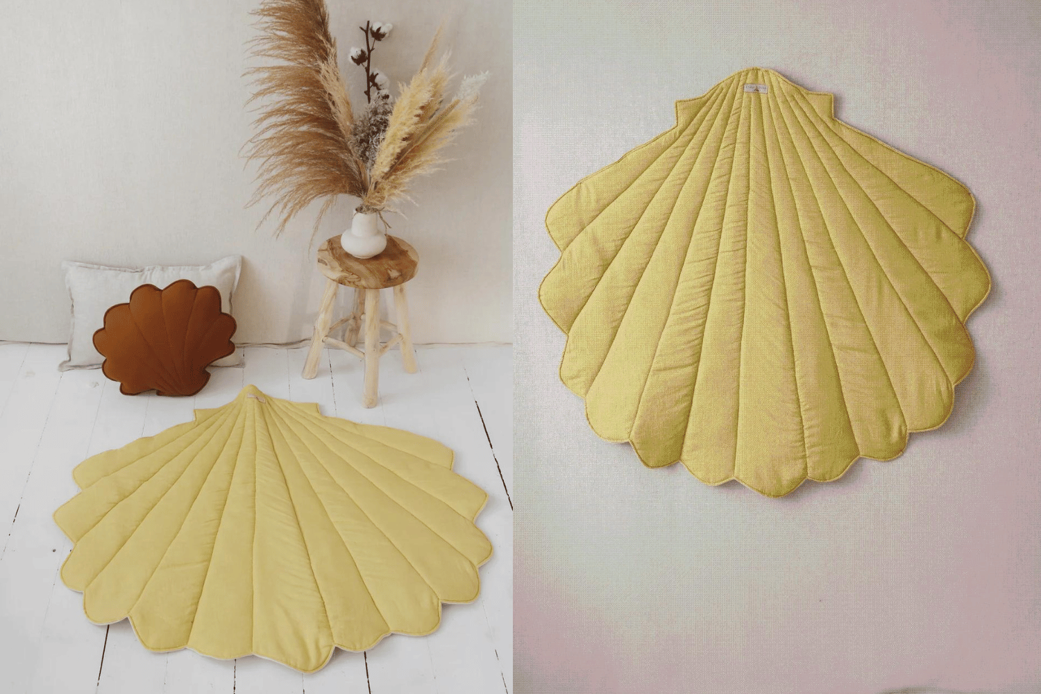 Linen Mat Honey Shell