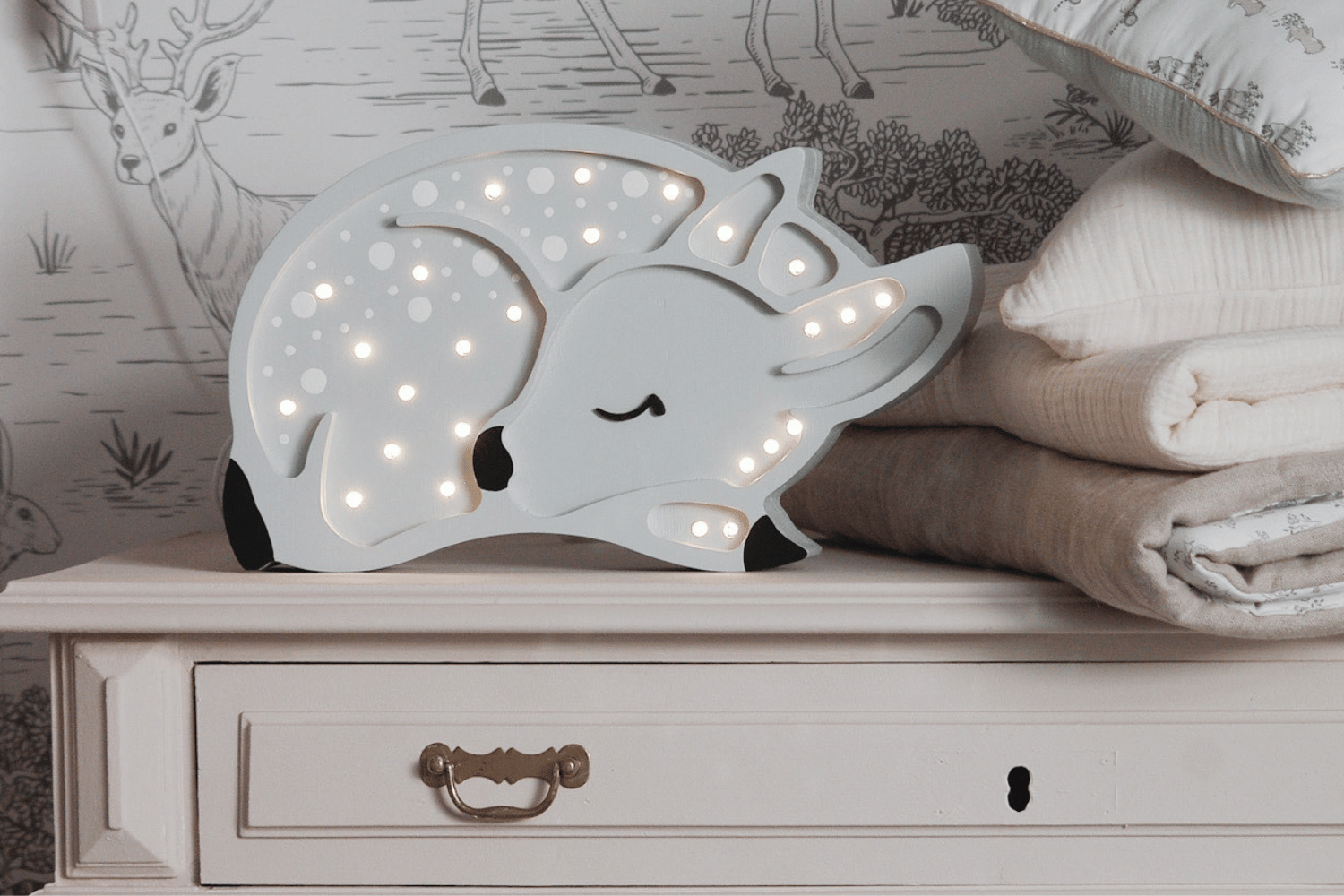 Little Lights Grey Fawn Lamp