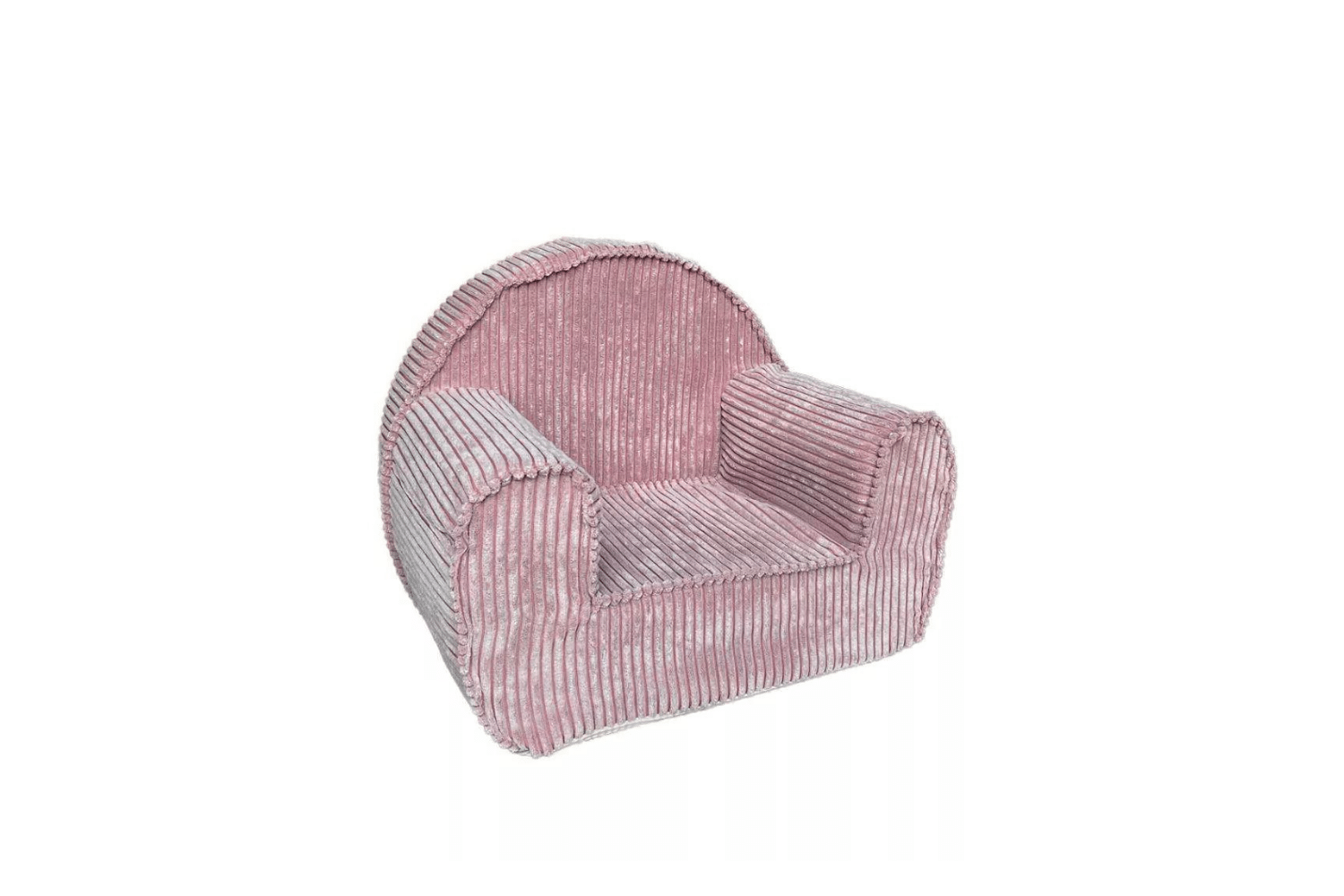 Magenta Grey Corduroy Armchair