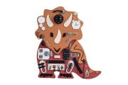 Betty the Triceratops Activity Board Natural