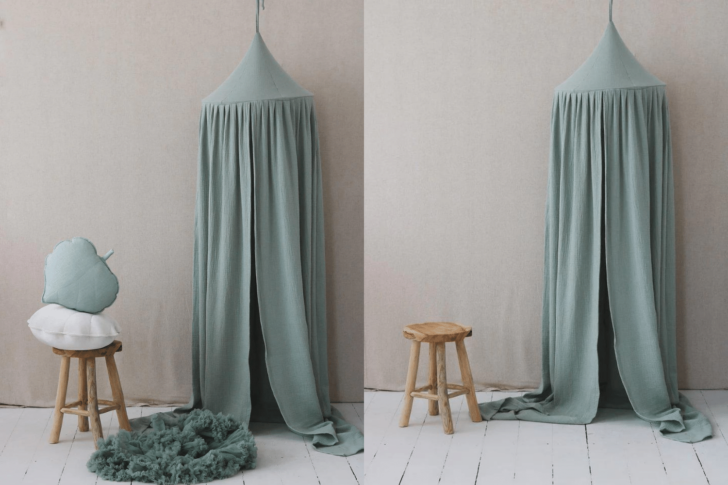 Dossel de Cama Verde Menta