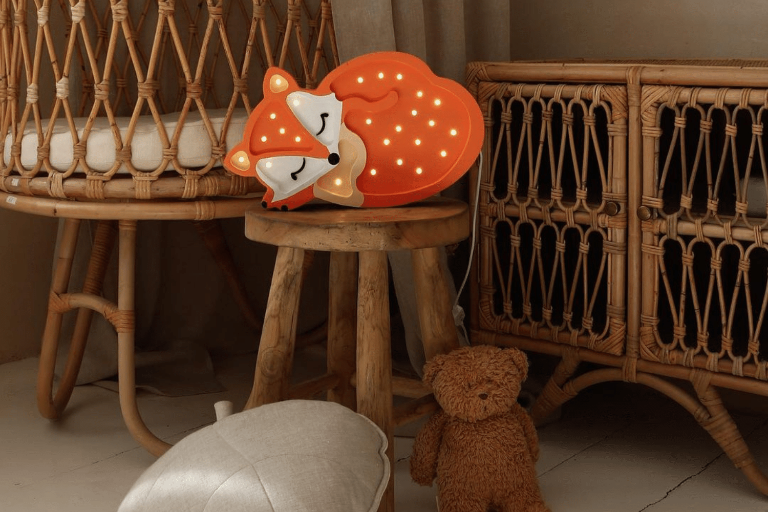 Little Lights Orange Fox Lamp