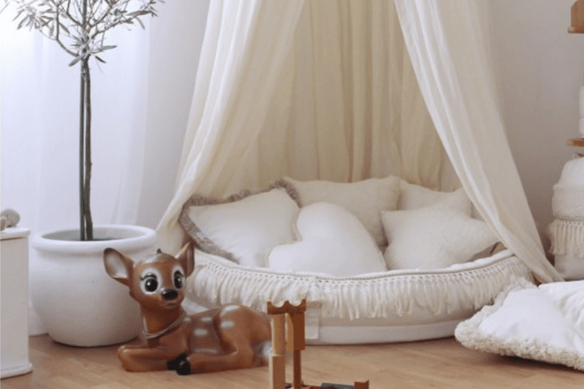 Boho vaniļas krāsas kokons - 1