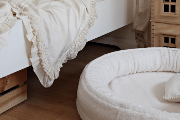 Casulo Boho encaracolado Ecru