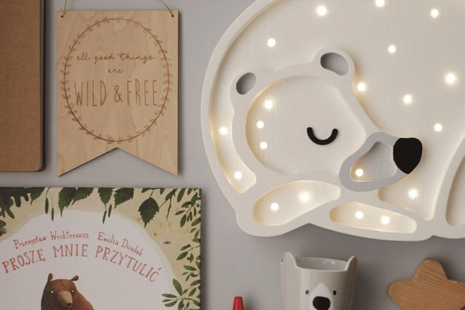Lampa Little Lights Lední medvěd LED