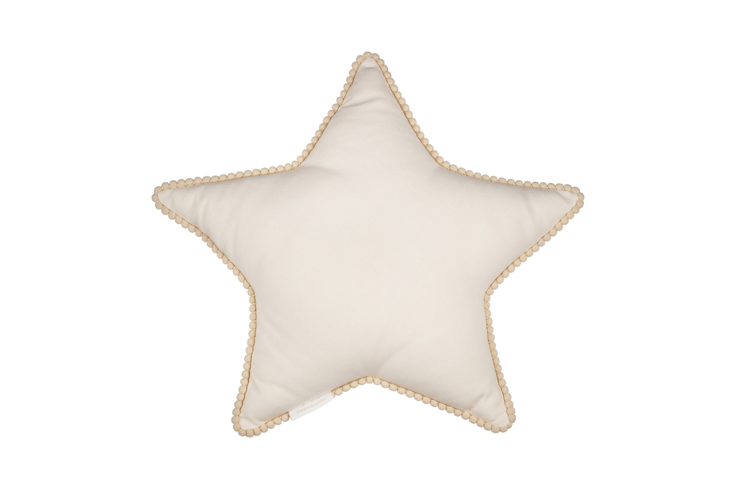 Coussin Étoile Boho Vanille