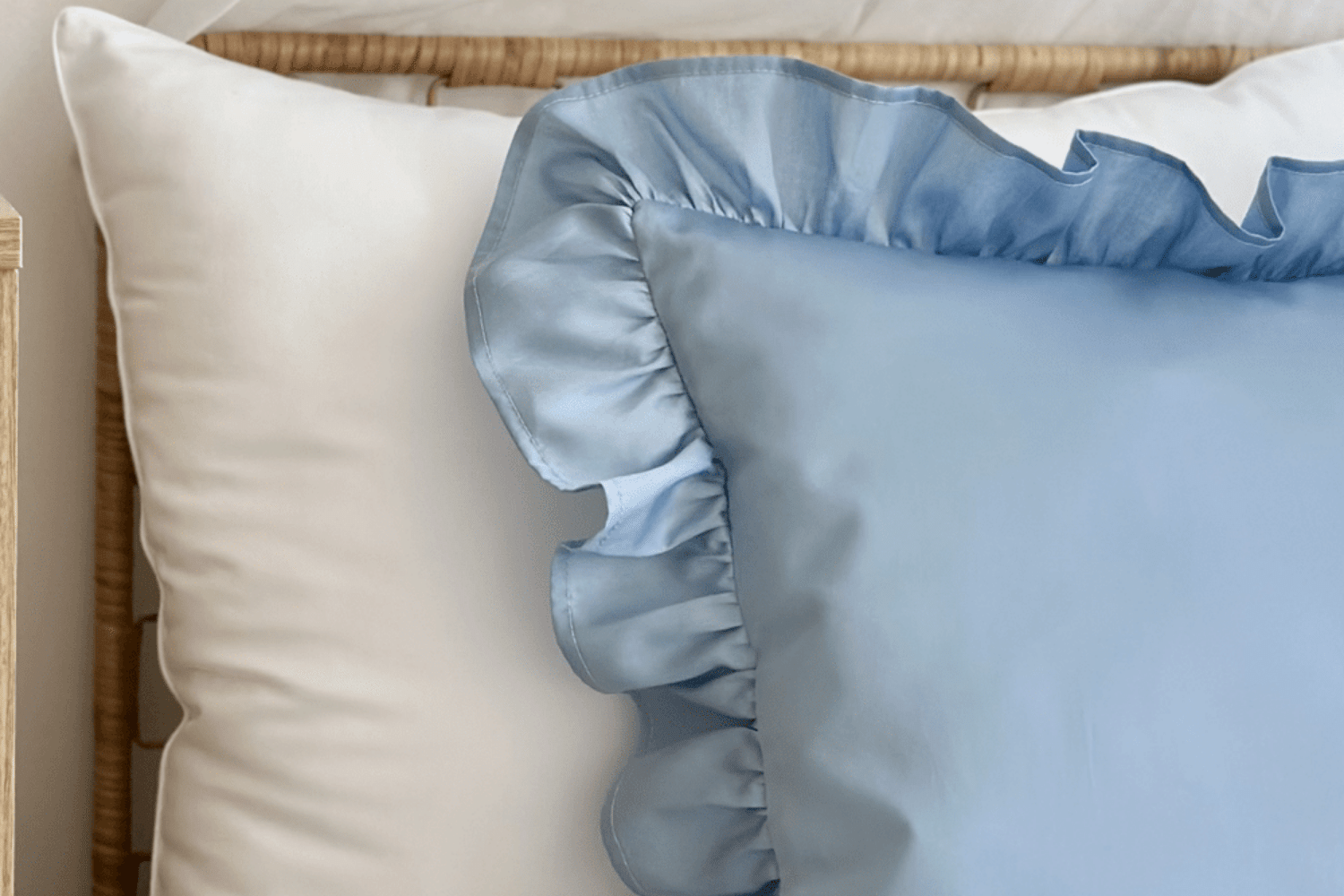 Ruffle Glamour Light Grey Cushion