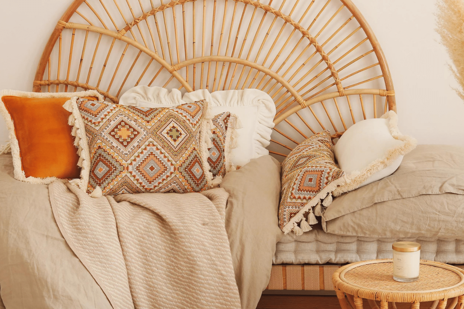 Coussin Tribal Orange