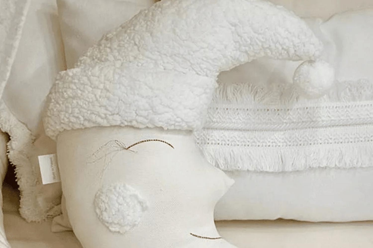 Coussin Sleeping Moon Vanille