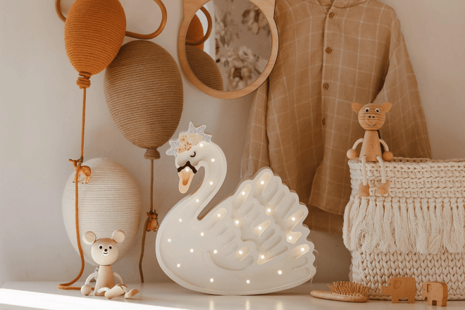Lampa Little Lights Labuť LED