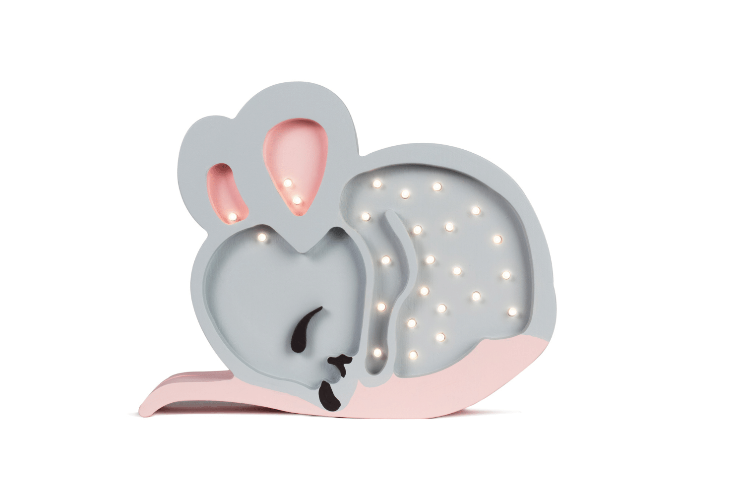 Lampada Little Lights Topolino Grigio LED