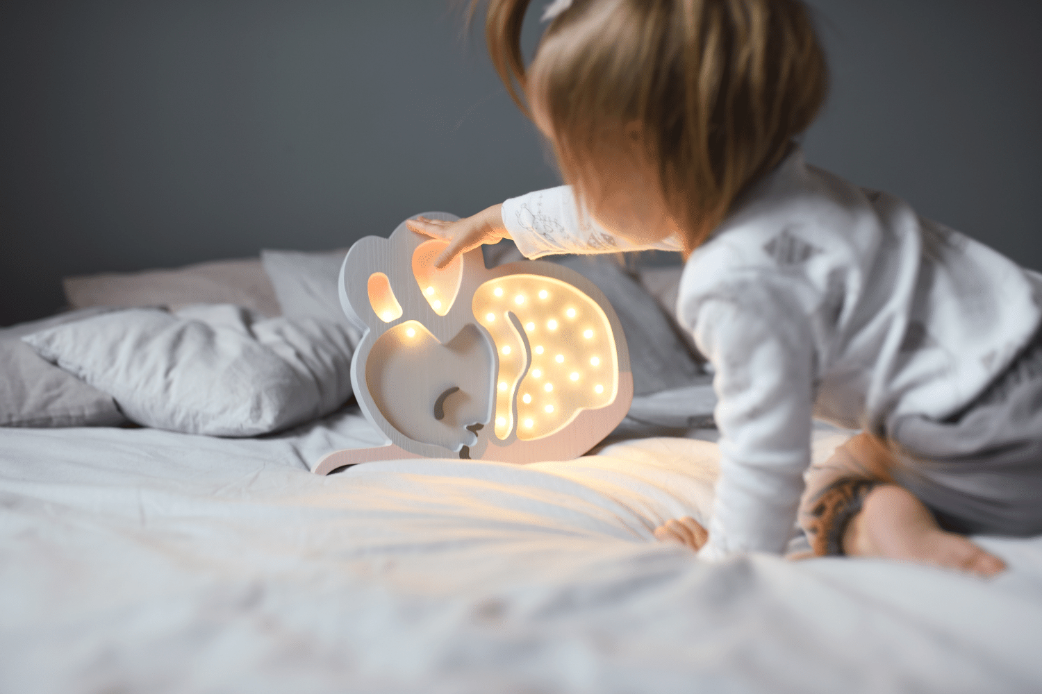 Lampe Little Lights Souris Grise LED