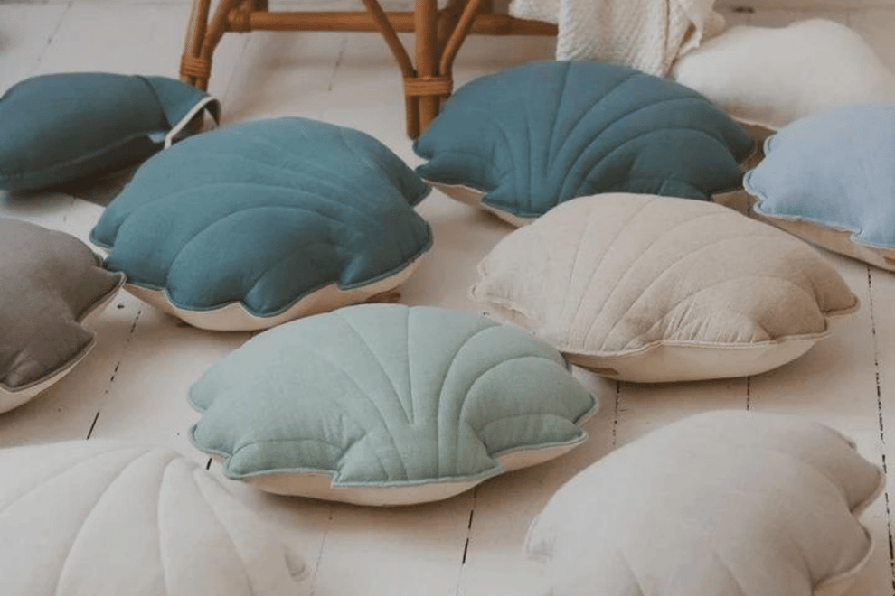 Blue shell clearance pillow