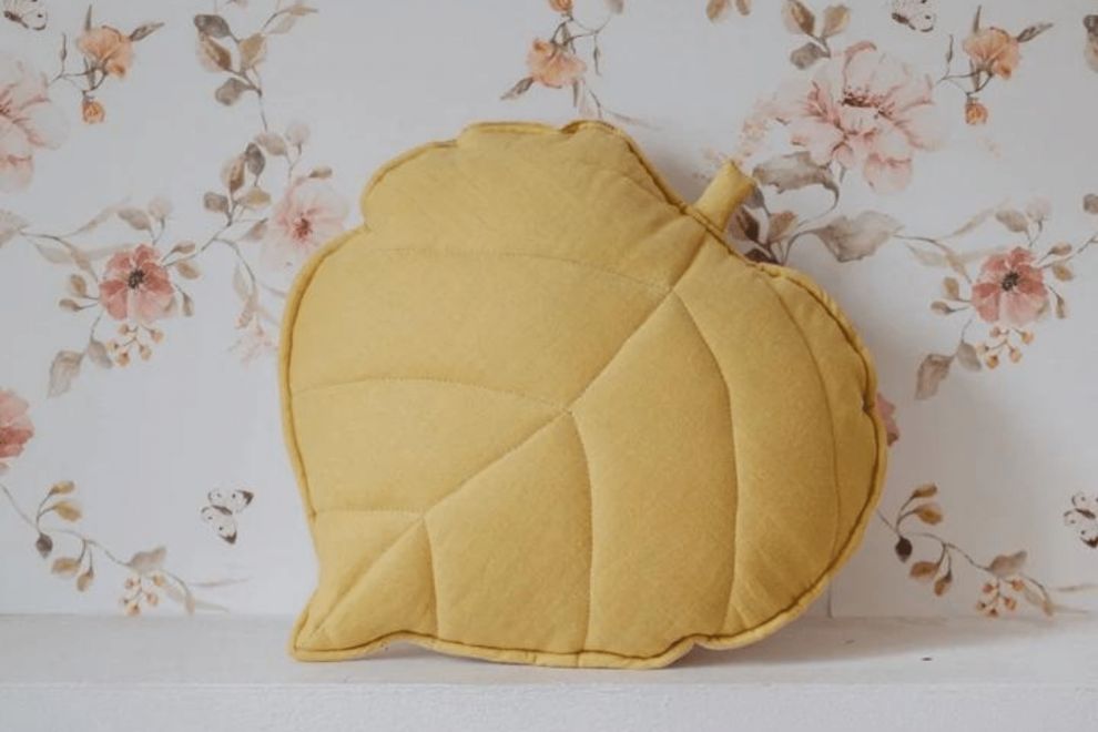 Yellow Leaf Cushion