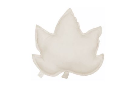Natural Maple Leaf Linen Cushion