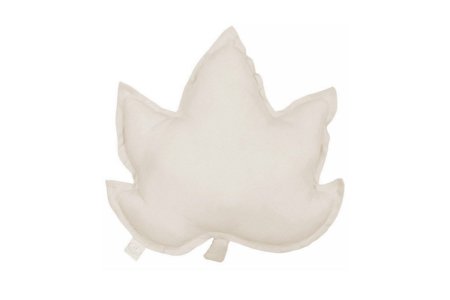 Coussin Feuille d’Érable en Lin Naturel