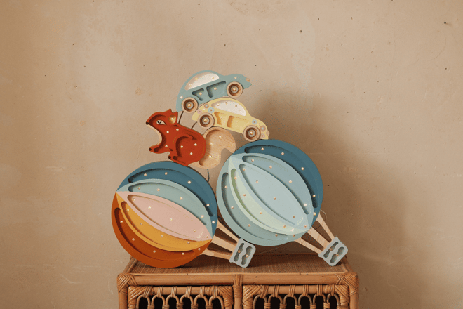 Lampe Little Lights Montgolfière Retro LED