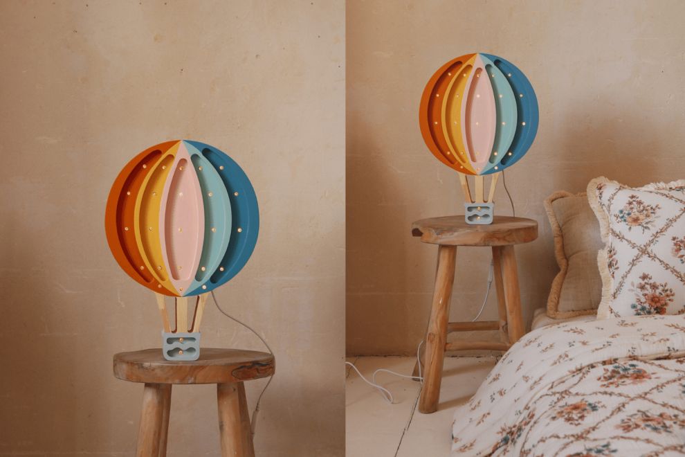 Lampe Little Lights Montgolfière Retro LED