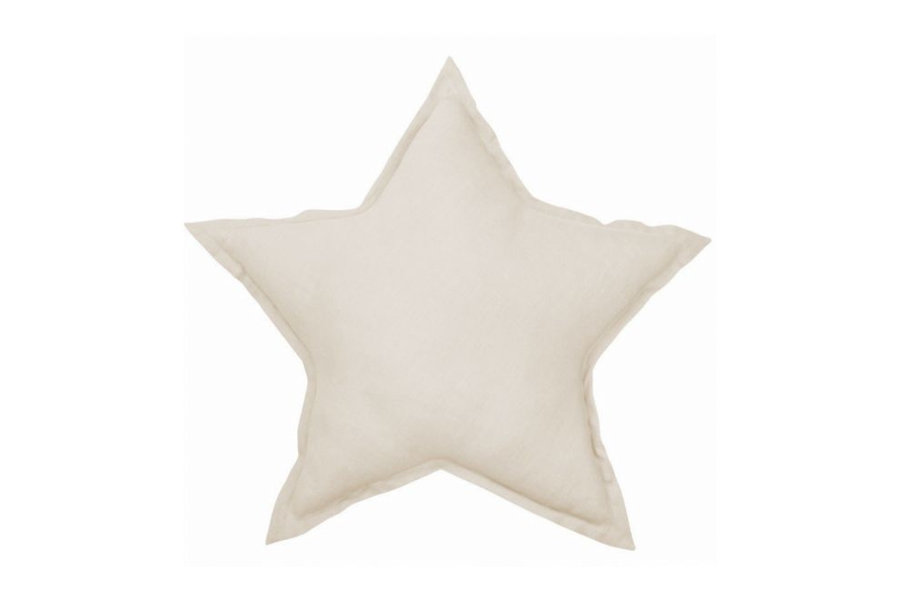Natural Star Linen Cushion