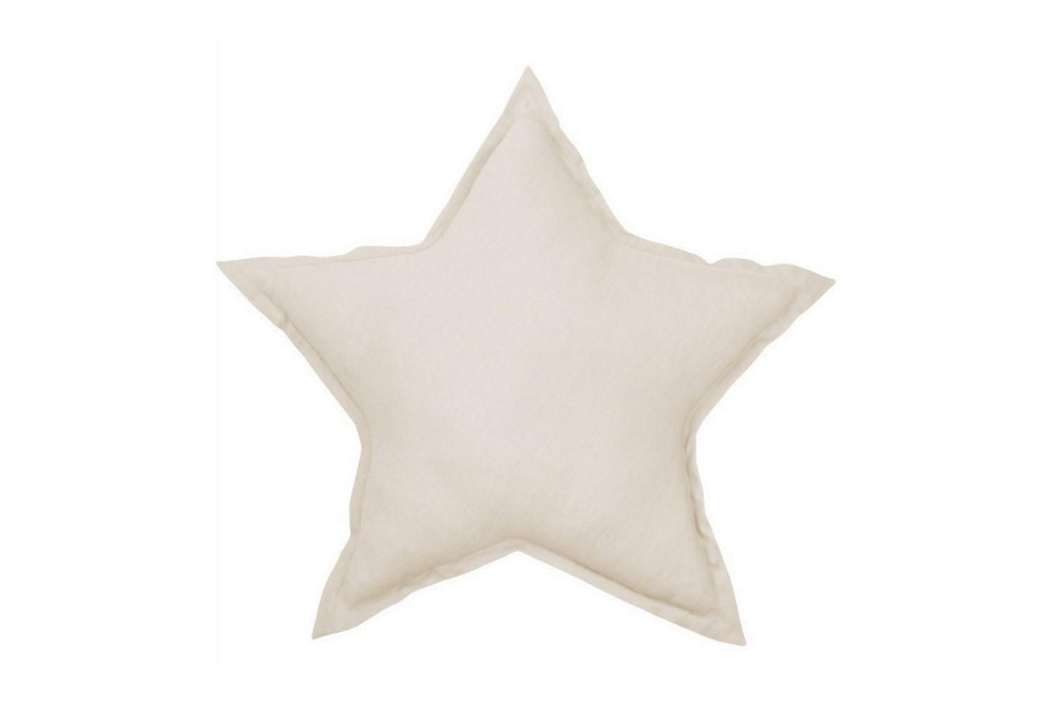 Coussin Étoile en Lin Naturel