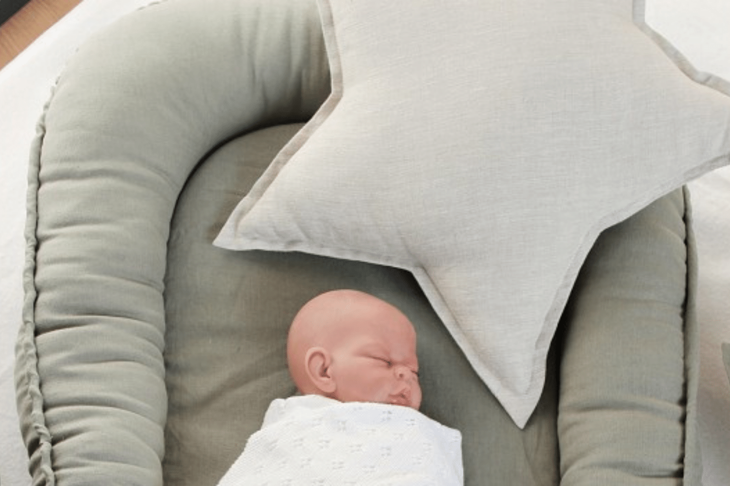 Coussin Étoile en Lin Naturel