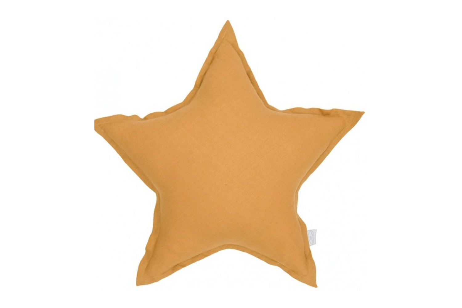 Caramel Star Linen Cushion