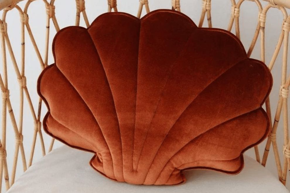 Copper Pearl Shell Cushion