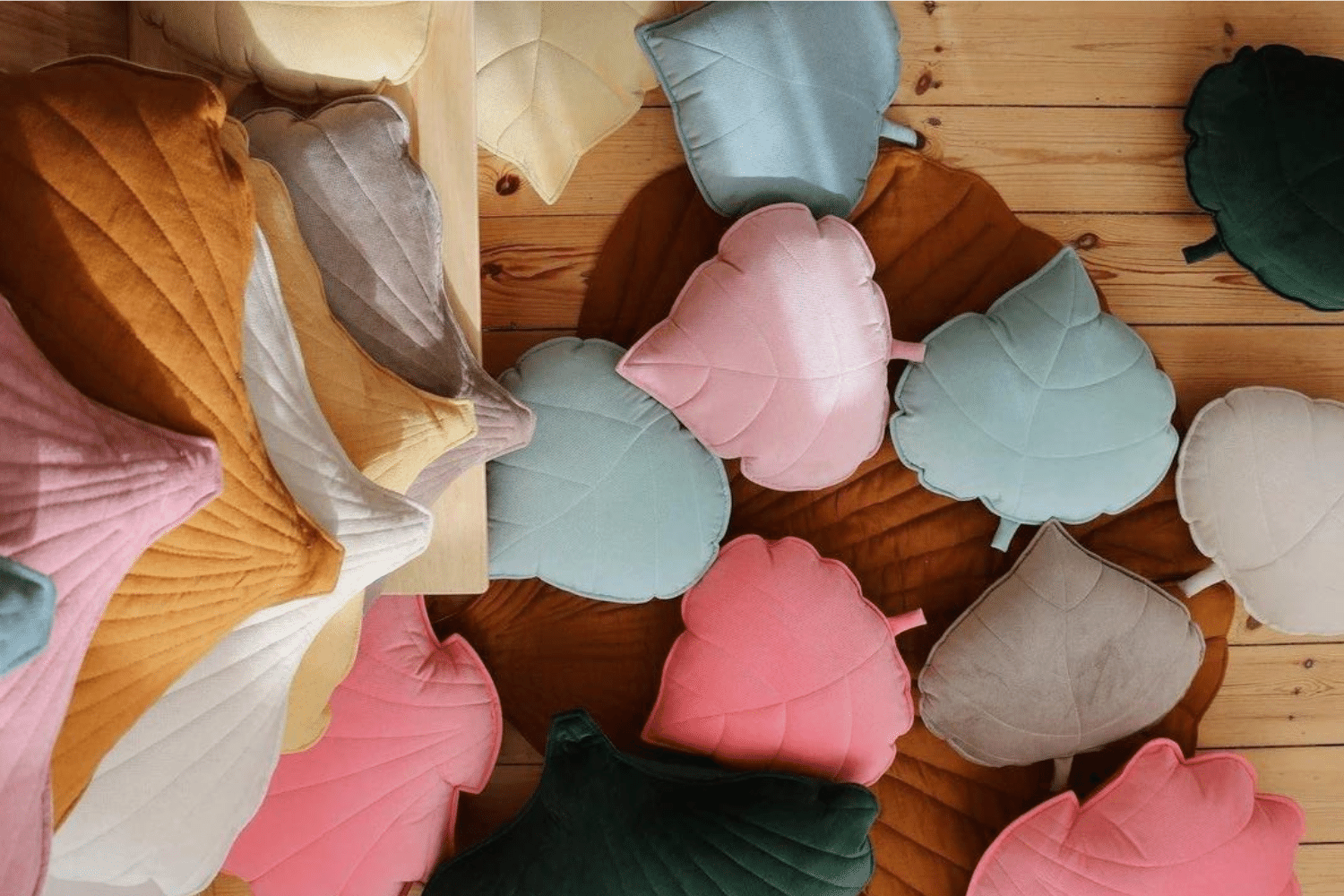 Dusty Pink Leaf Cushion