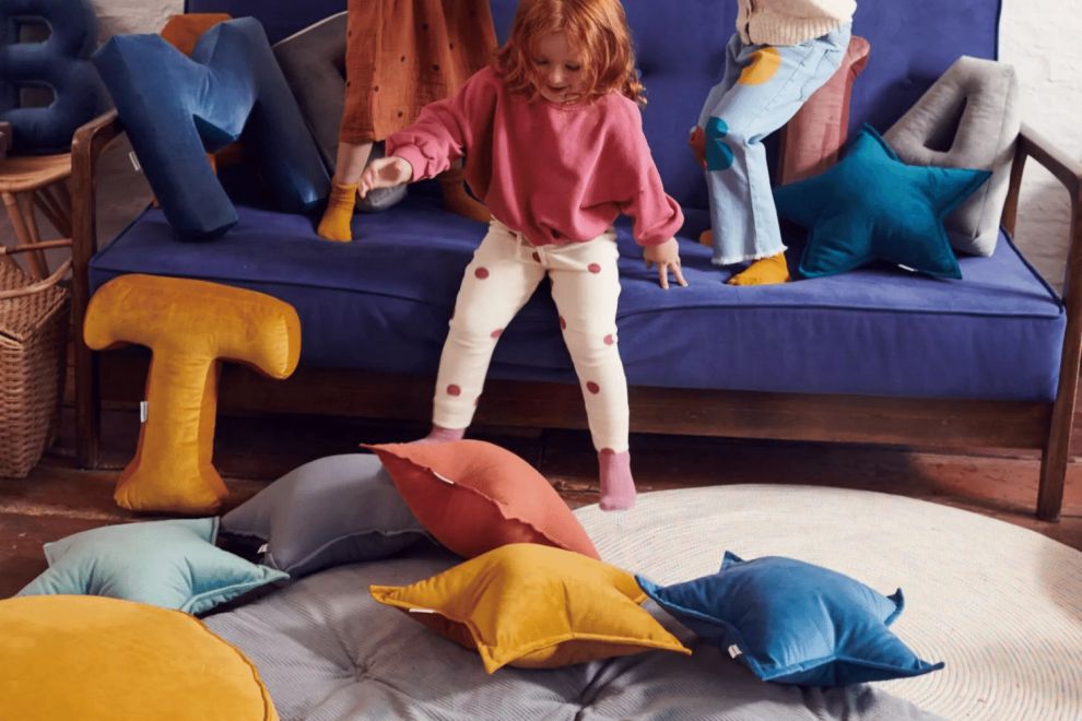 Almohada para niños pequeños con funda de almohada de muselina de algo -  VIRTUAL MUEBLES