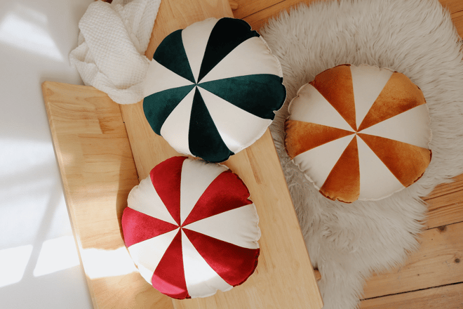 Cuscino Christmas Candy Rosso Cuscino Christmas Candy Rosso