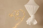 Metal Wire LED Light - Elephant