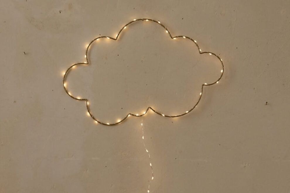 Metal Wire LED Light - Cloud