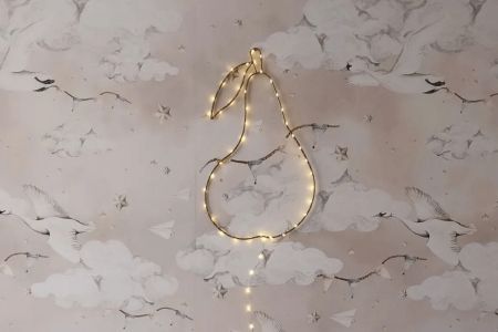 Metal Wire LED Light - Pear