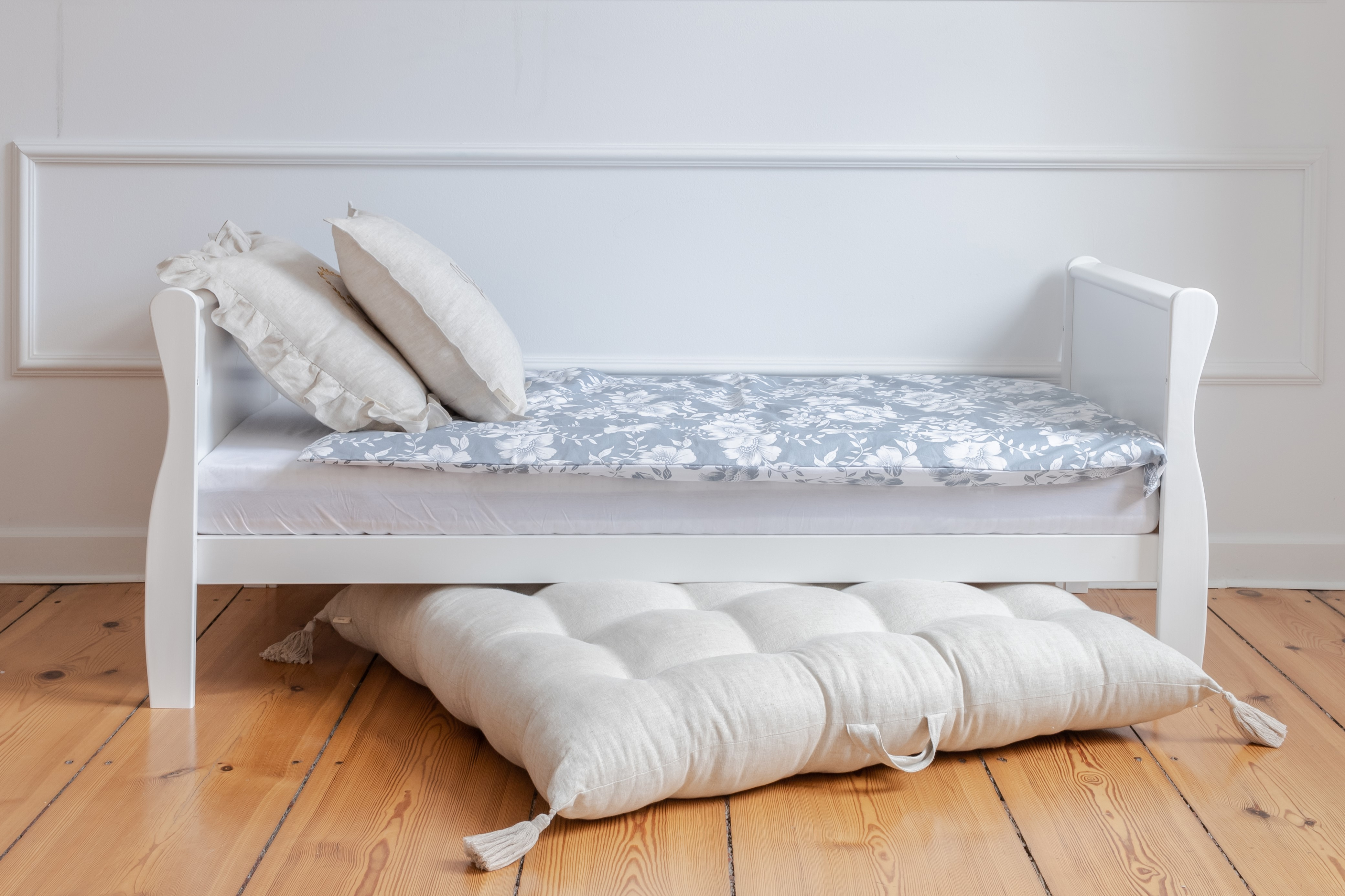 - Lit Bébé Évolutif Stella 70x140 cm - Blanc - Blanc (Mon Lit Cabane) - Image 10