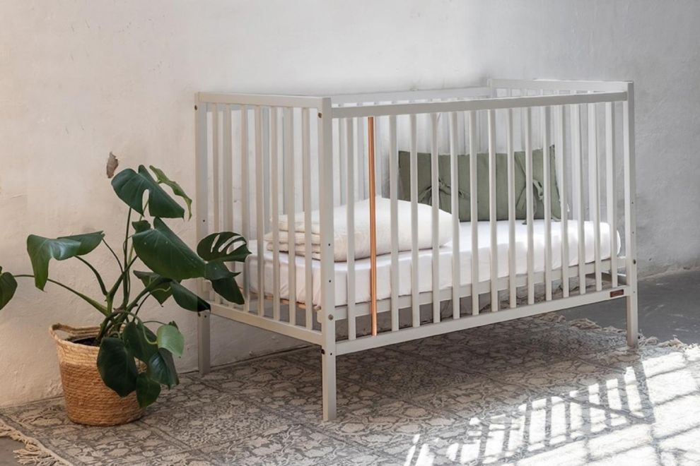 Tour de lit bébé Diem 60x120 cm (réversible) gris clair