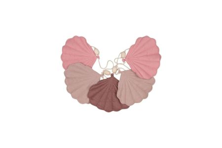 Linen Shell Garland Pink 
