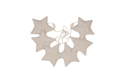 Linen Stars Garland Nature