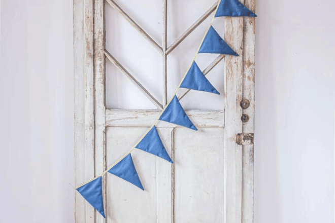 Guirlande in Velluto Petrol Blue