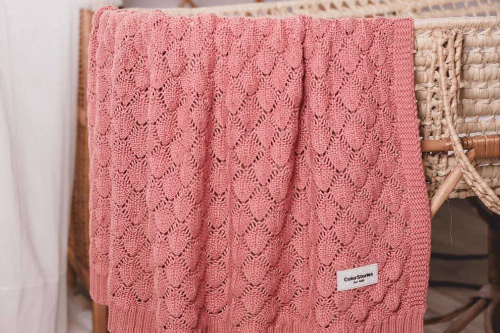 Vintage Pink Soft Bamboo Blanket