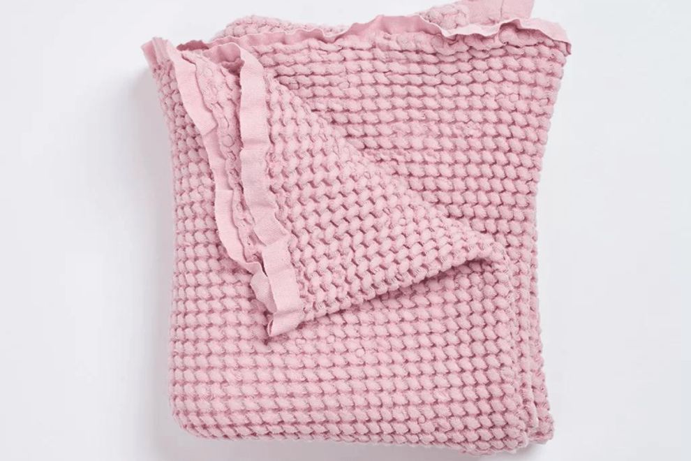 Vintage Pink Bohemian Blanket