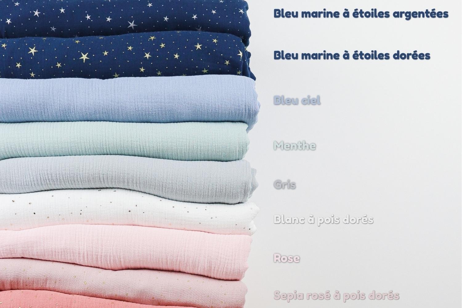 Toile de Lit Cabane Bleu Marine à Étoiles Argentées - Modèle DK