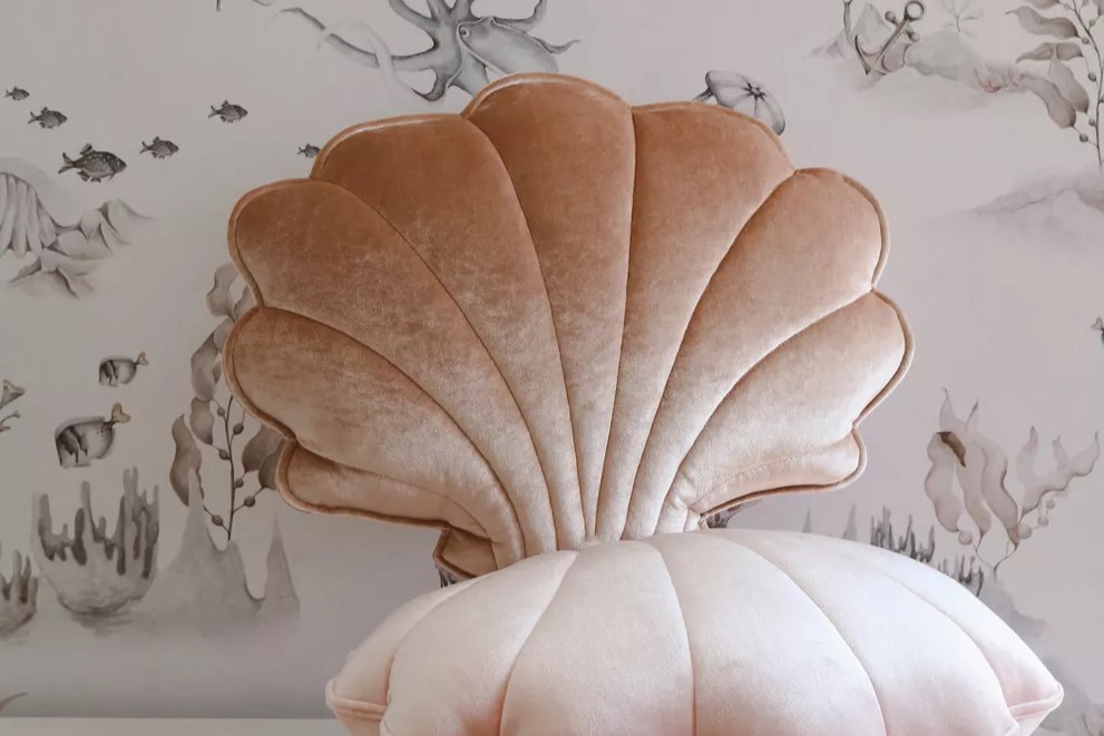 Beige Pearl Shell Cushion