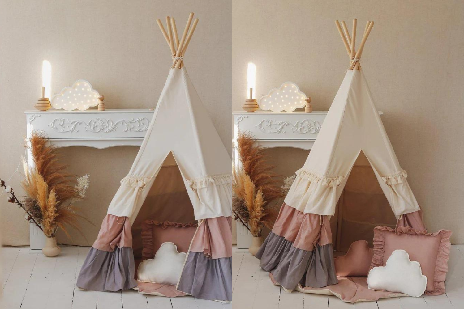 Pastel Ruffles Tipi