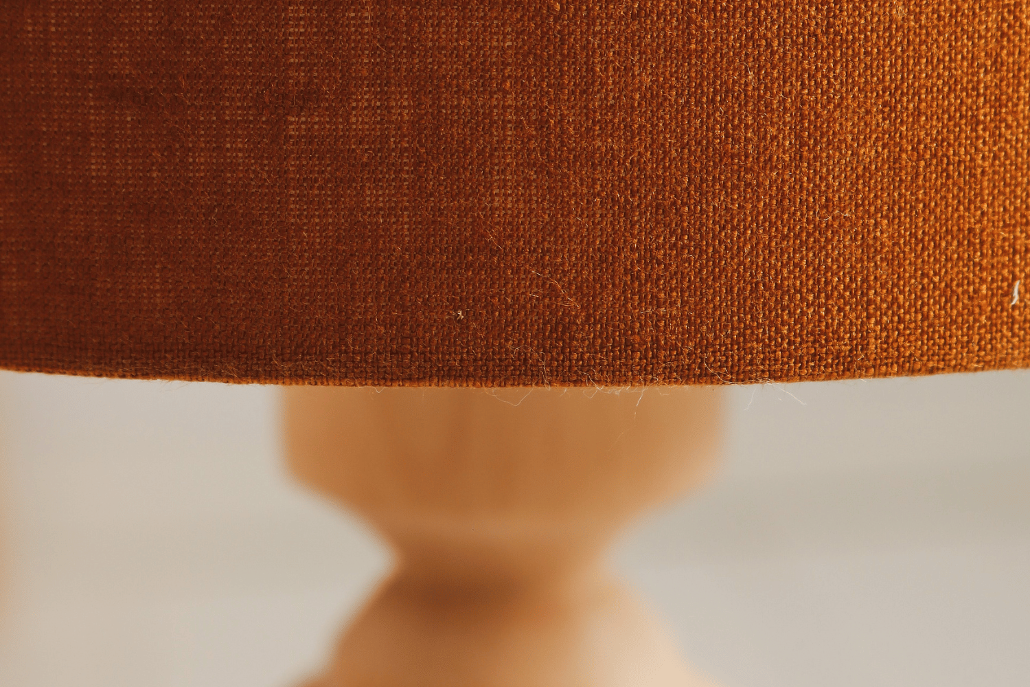 Mustard Linen Large Bedside Lamp