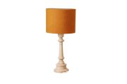 Mustard Linen Large Bedside Lamp