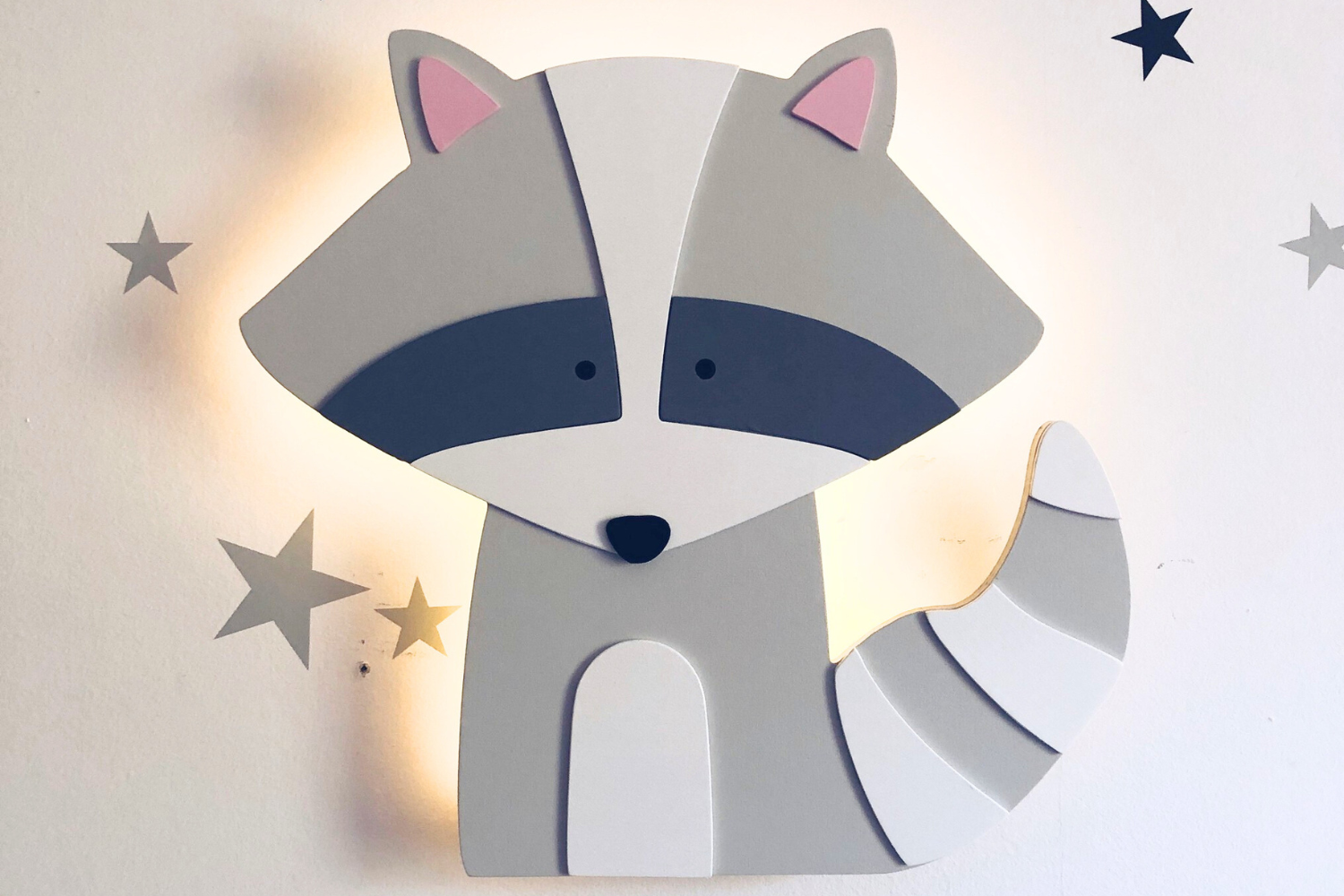 Raccoon Lamp