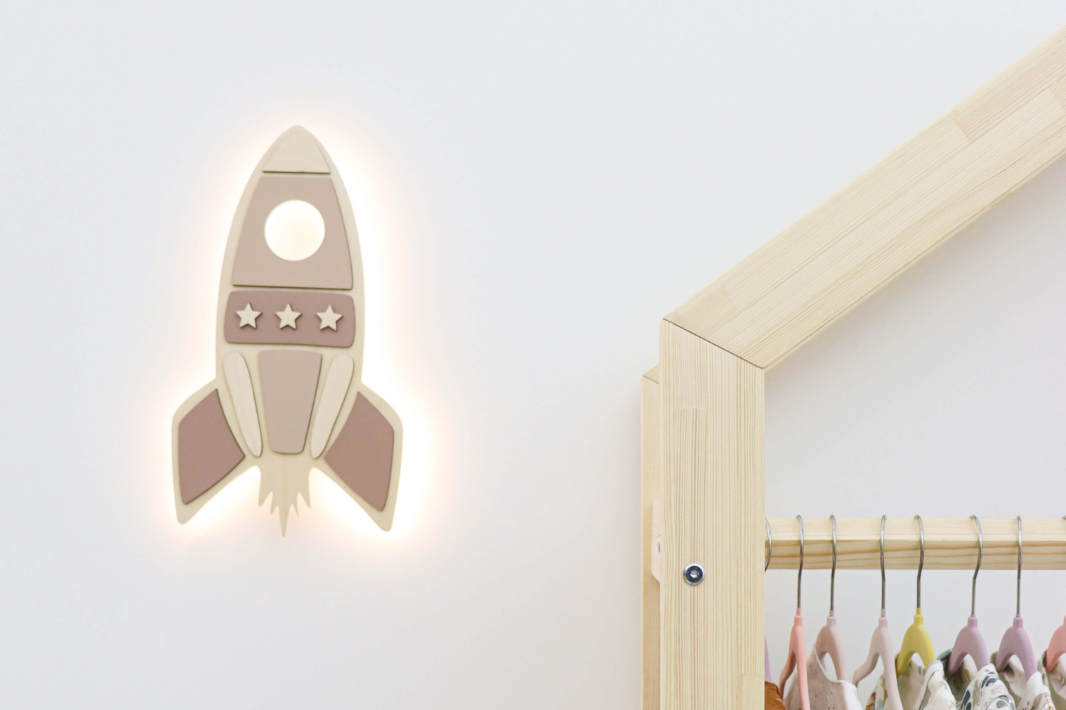 Rocket Lamp - Brown