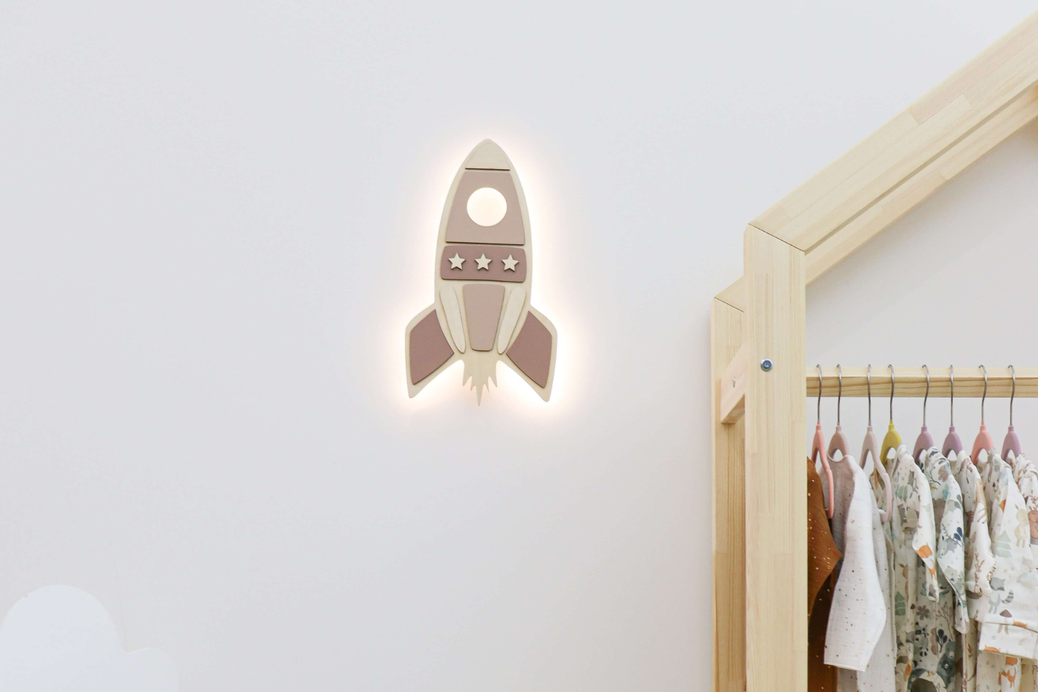 Rocket Lamp - Brown