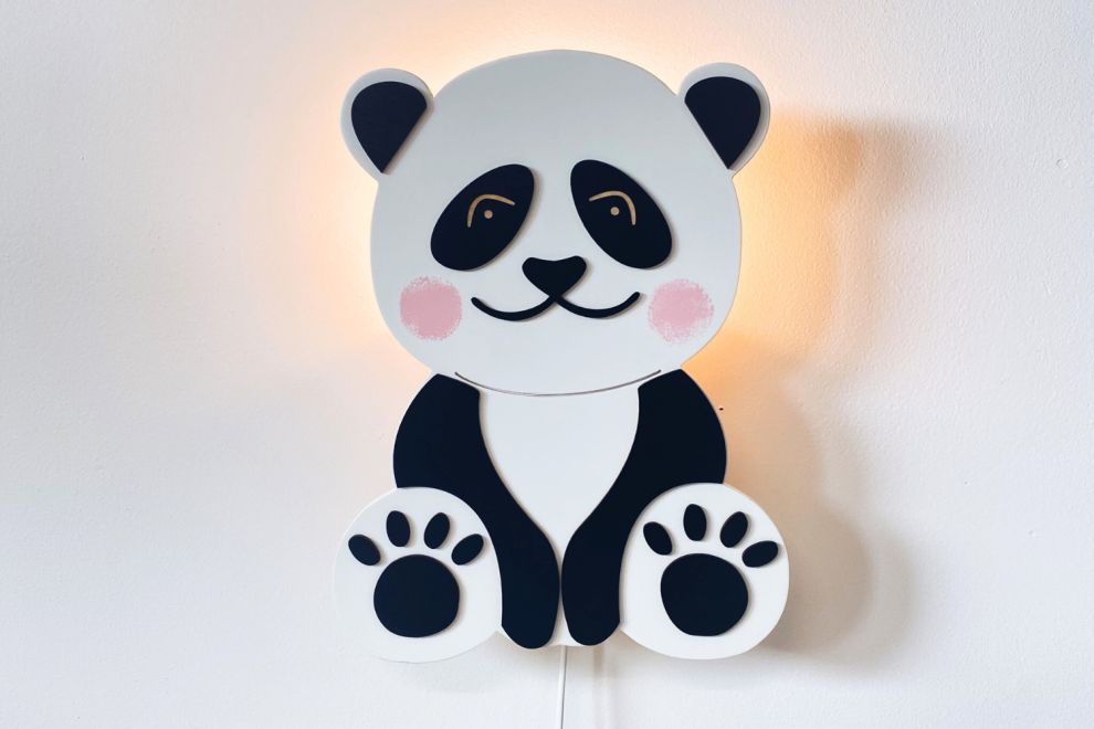 Wandlampe Panda